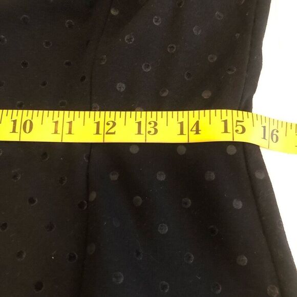 Talbots Classic Ponte Knit with Velvet Polka Dots Fit and Flare Dress Size 10 - Picture 9 of 12